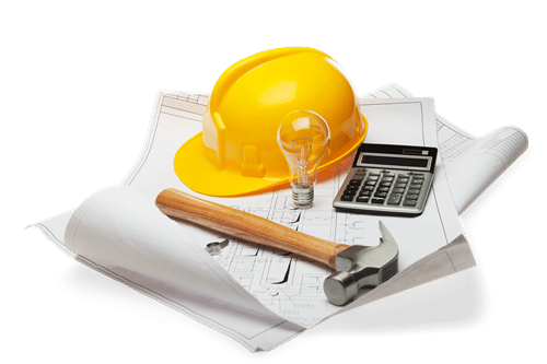 un casque de chantier